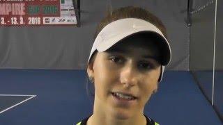 EMPIRE Cup U18 2016: Girls Final, Topalova (BUL) – Senkarova (SVK) 6-3, 6-4