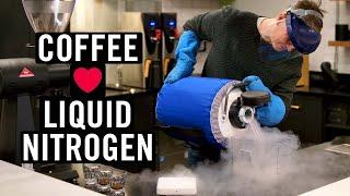 Mixing Coffee Beans and Liquid Nitrogen - A Surprisingly Good Idea