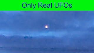 Sparkling Orange UFO over Albuquerque, New Mexico.