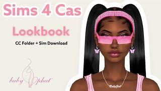 Sims 4 Cas | Y2k Baddie Lookbook CC Folder + Sim Download