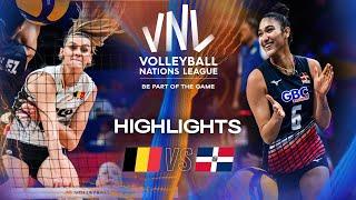 Belgium  vs. Dominican Republic  - Highlights | Week 2 | Women's VNL 2025