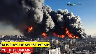 Russia Hits Back Hard—FAB-3000 Bomb Flattens Ukrainian Base After Spiderweb!