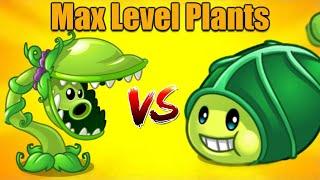 Plants Vs Zombies 2 Snap-Pea Vs Zoybean-Pod Max Level Plants