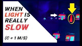 What If Light Was REALLY Slow?  Visualizing Special Relativity