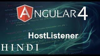 Angular 4 Tutorial #7 HostListener(हिन्दी)