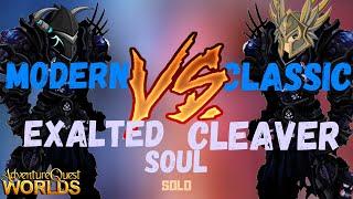 AQW - BAD LEGION CLASS? EXALTED SOUL CLEAVER VS CLASSIC EXALT SOUL CLEAVER SOLOING COMPARISON (2020)