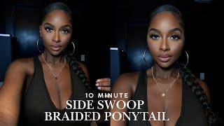 10 Minute | Side Swoop Braided Ponytail