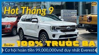 Giá lăn bánh FORD EVEREST 2024 sau khi giảm 100% trước bạ???