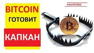 Биткоин готовит капкан  Когда разворот крипторынка  Обзор bitcoin