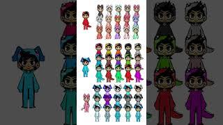 Minecraft omz Character Emoji Challenge: Can You Spot the Real one #minecraft #omzandcrystal #shorts