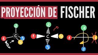 Proyección de FISCHER en isómeros ópticos R y S ⬅️ A partir de caballete