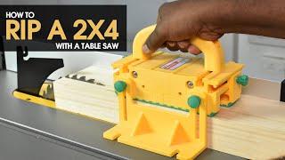 How to Rip a 2x4 With a Table Saw - Easy DIY Guide