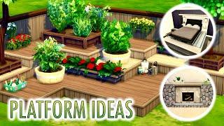 5 Platform Ideas Part 1 / The Sims 4 Base Game / 5 Идей с платформами Часть 1 / Симс 4 Базовая Игра