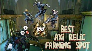 Best Axi Relic Farming Spot!! #warframe #efficiency