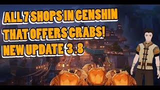 All Shops Location that Sells Crabs in [Genshin Impact Guide]