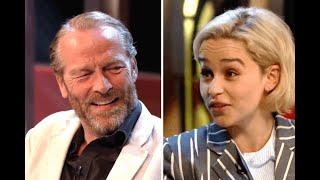 Emilia Clarke and Iain Glen talk about the "friendzone" on Conan's show