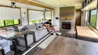 I Converted an  old RV into a TINY HOME | Full build start to finish