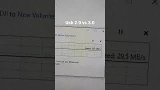 USB 2.0 vs USB 3.0 Transfer Speed Comparison