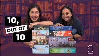 10, OUT OF 10: We rate our entire board game collection! (Part 1)