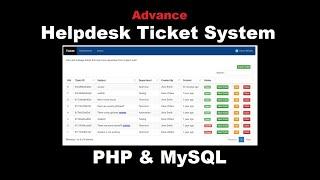 Advance Helpdesk Ticket system | PHP Projects