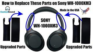 How to Replace Fix Install Side Slider Cover Headband Parts on Sony WH-1000XM3 Wireless Headphones