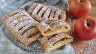 Sfogliatine alle mele e crema