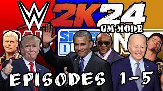 The US Presidents play WWE 2K24 GM Mode Episodes 1-5