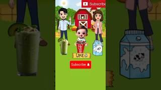 for dad andavocado milk#usa#shorts#animation#english