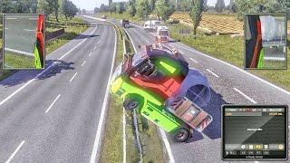 IDIOTS on the road #3 ETS2MP | Funny moments | Crash Compilation