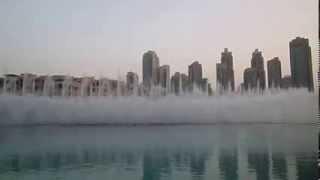 Dubai dansing fountain water / Water show/ Танцующий фонтан в Дубае