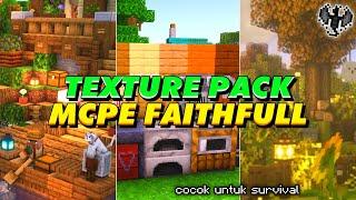 TOP 1 TEXTURE PACK MCPE 1.20 64x64 FAITHFULL COCOK UNTUK SURVIVAL #texturepack #mcpe #minecraft