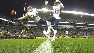 Patriots Incredible Goal Line Clearance to Prevent Touchback | Pats vs. Steelers | NFL