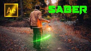 After Effects Saber Plugin Tutorial Particles line | Saber Adobe After Effects Tutorial