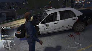 GTA 5 PC LAPD Gang Unit Took Some Rounds During Shootout‍️