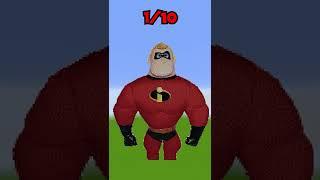 The Incredibles in minecraft #Shorts