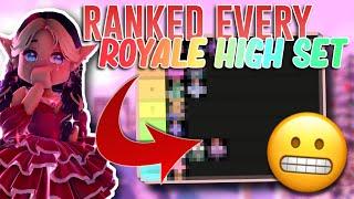 I RANKED EVERY SET IN ROYALE HIGH *phew* | Royale High School GamingwithGracie