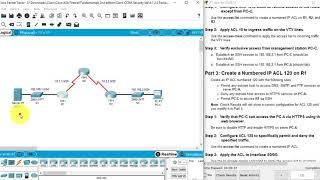 4.1.2.5 Packet Tracer - Configure IP ACLs to Mitigate Attacks (fast version)