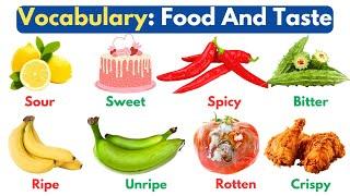 English Vocabulary: Describing Food And Taste in English | Adjectives