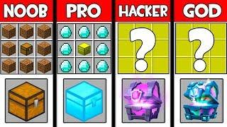 Minecraft - NOOB vs PRO vs HACKER vs GOD : SUPER CHEST in Minecraft ! AVM SHORTS Animation