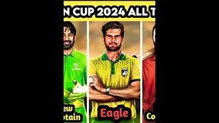 CHAMPION CUP 2024 ALL TEAM SQUAD  #rizwan #babarazam #shaheenafridi #wasim #shorts #trend #cham...