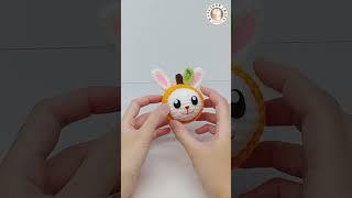 Amigurumi Easter Bunny | Full video tutorial is on my channel | #shorts #crochet #amigurumi #bunny