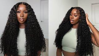 The ULTIMATE MELT The Thickest Curly HD Lace Wig Install w. Baby Hairs Tutorial ft.Asteria Hair