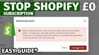 How to Cancel your Shopify Subscription Easily  | Stop Getting Charged Automatically