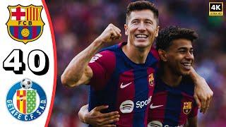 Barcelona vs Getafe 4-0 - All goals and highlights - 2024