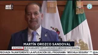 Martin Orozco , gobernador de Aguascalientes, en entrevista con José Cárdenas informa