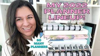 MY 2022 PLANNER LINEUP! | HAPPY PLANNER, ARCHER & OLIVE, THE FABULOUS PLANNER