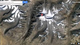 Lord Shiva's mount kailash view from satellite map in Google Earth