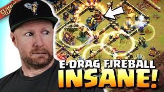 FIREBALL EDRAG combo nullifies FLAME SPINNER in CRAZY NEW ATTACK! Clash of Clans
