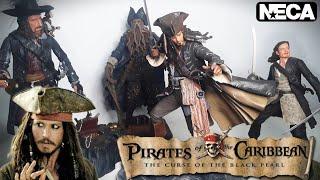 Piratas do Caribe Neca 1/10 (Action figures) / Jack sparrow, C. Barbosa, Davy Jones, Will thuner.