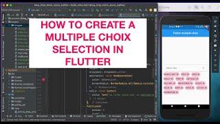 How to create a multiple choice selection in Flutter